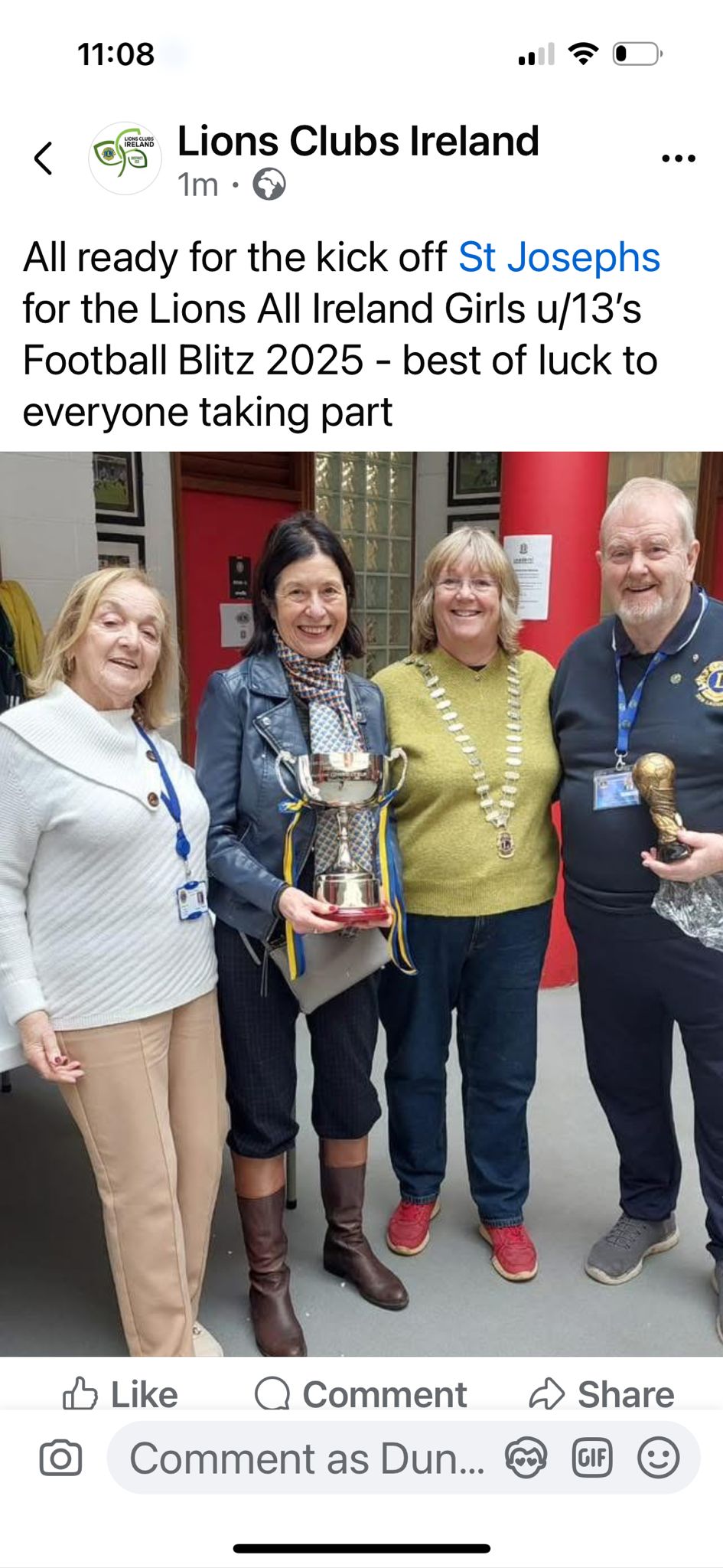 Lions Club volunteers during Lions All Ireland u/13's Football Blitz '25