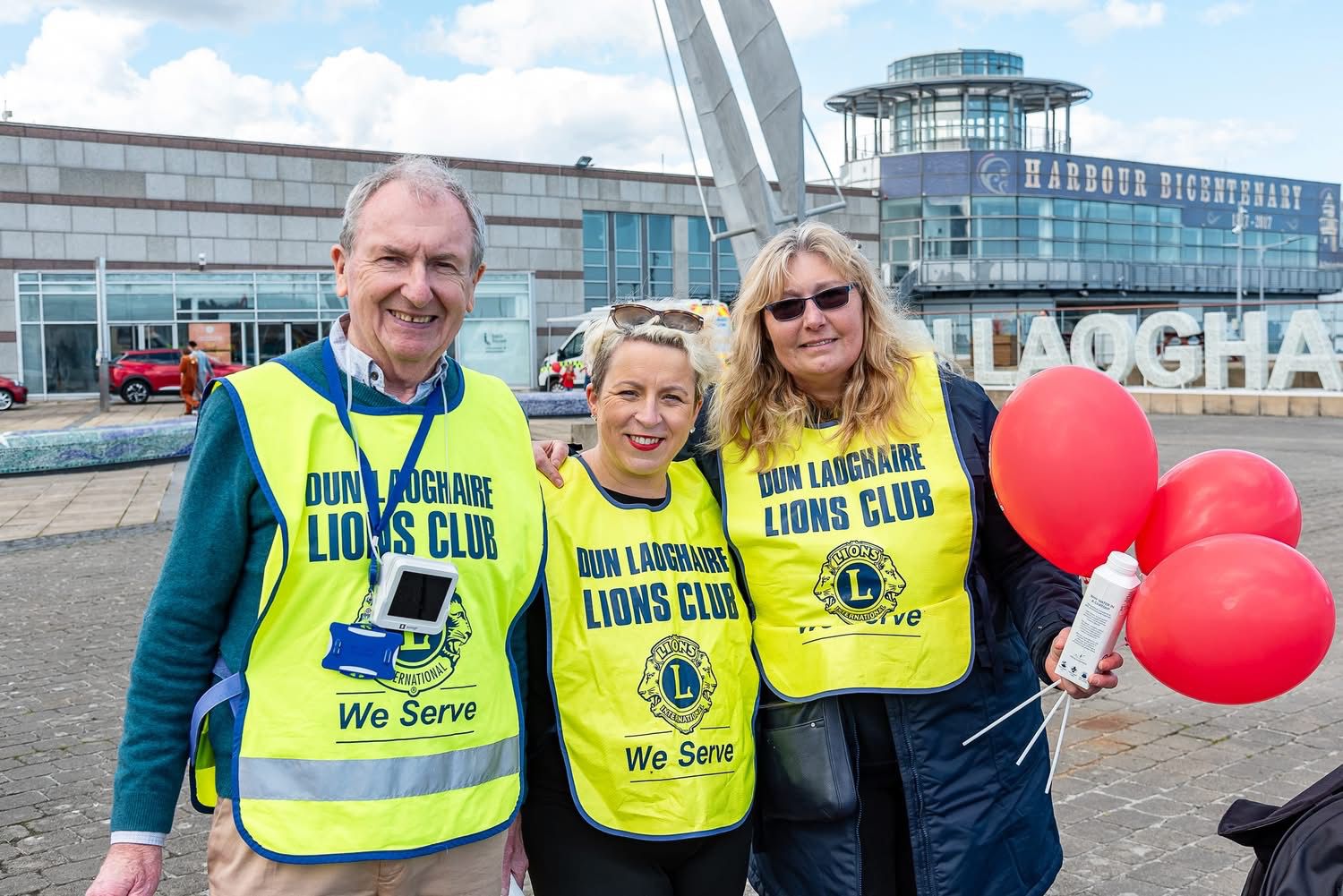 Dun Laoghaire Lions Club volunteers at a community gathering