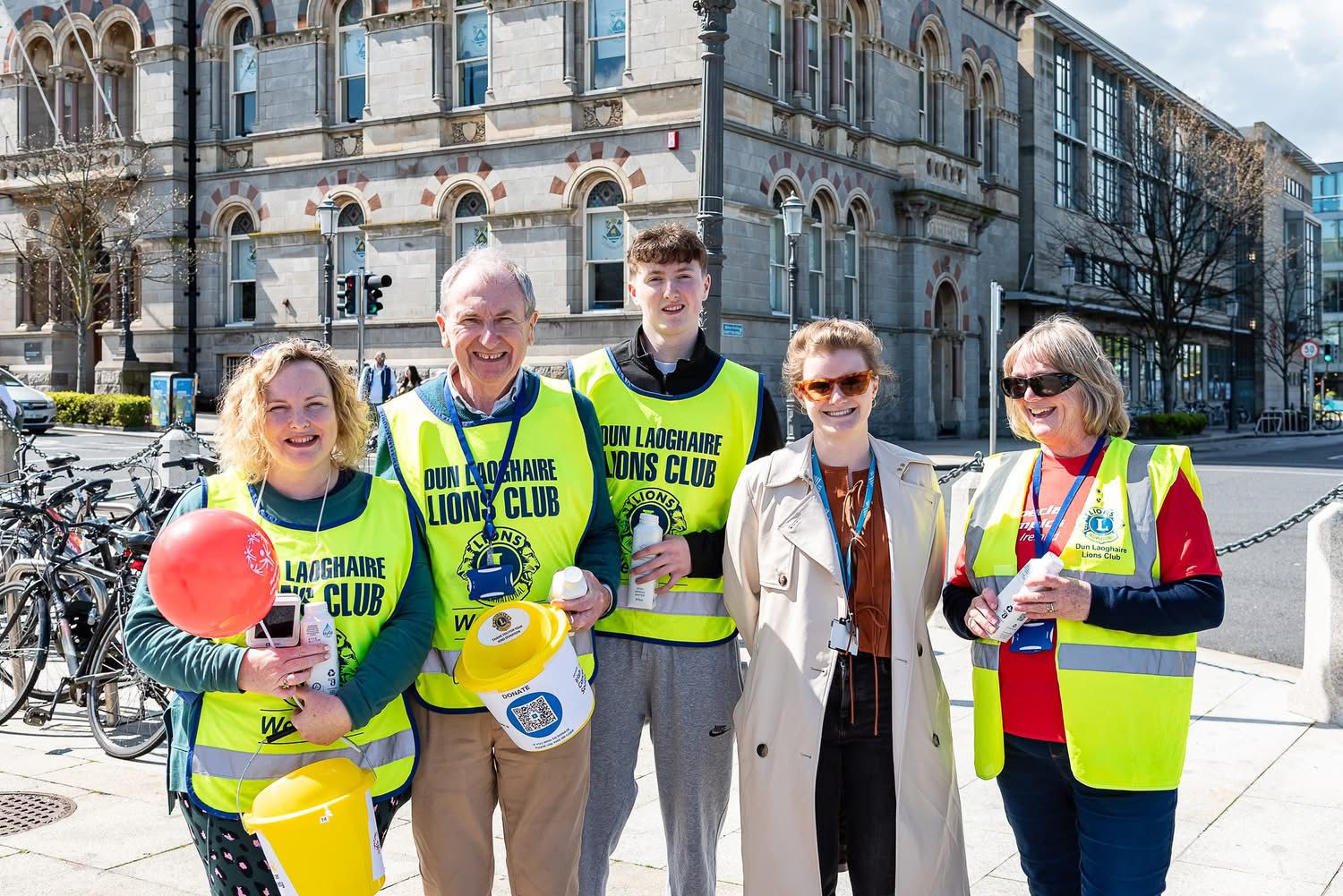 Volunteers supporting a local charity event